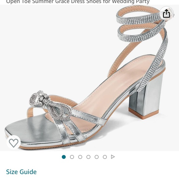 Never worn size 42 sparkly heels - Picture 5 of 6